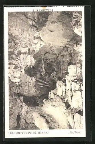 AK Betharram, Les Pyrenees, Les Grottes, Les Pyrenees, Aufgang in der Höhle