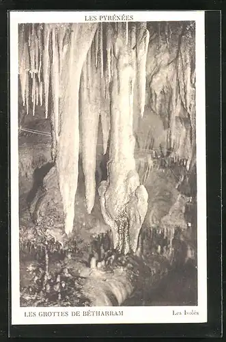 AK Betharram, Les Pyrenees, Les Grottes, Les Isoles, Höhle