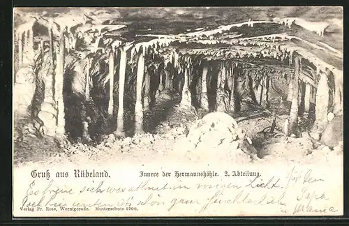 AK Rübeland, Das Innere der Hermannshöhle, 2. Abteilung