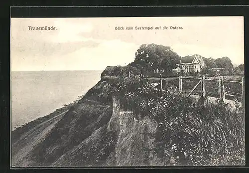 AK Travemünde, Blick vom Seetempel auf die Ostsee
