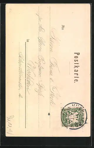 Künstler-AK Nürnberg, Kaiserstallung, Wappen