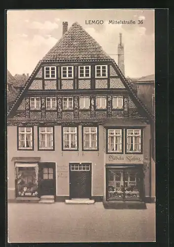 AK Lemgo, Haus von Wilhelm Klasing, Mittelstrasse 36