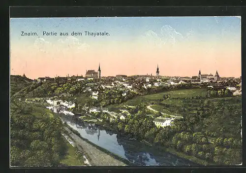 AK Znaim, Partie aus dem Thayatale