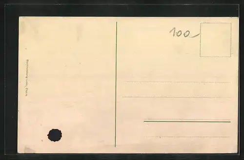 AK Znaim, Stadtblick mit Nordwestbahn-Brücke