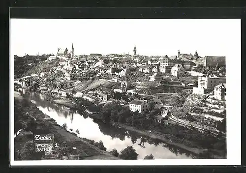 AK Znaim, Panoramablick auf die Stadt