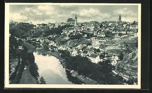 AK Znaim, Panoramablick auf die Stadt