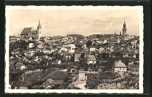 AK Znaim, Stadtpanorama