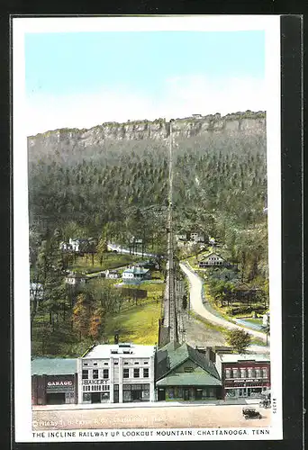 AK Chattanooga, TN, the Incline Railway up Lookout Mountain