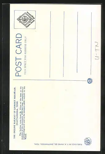 AK Chattanooga, TN, the Incline Railway up Lookout Mountain