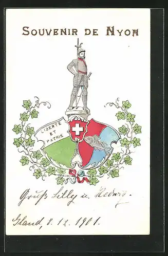 Präge-AK Nyon, Stadtwappen