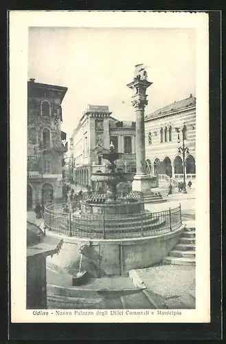 AK Udine, Nuovo Palazzo degli Uffici Comunali e Municipio