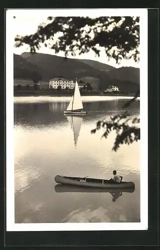 AK Bystricka, Seepartie mit Segelboot und Kanu