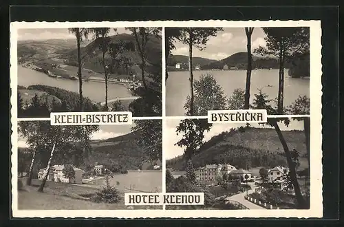AK Bystricka, Hotel Klenov, Ortsansicht