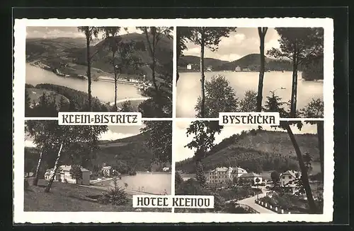 AK Bystricka, Hotel Klenov, Ortsansicht