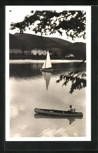 AK Bystricka, Seepartie mit Segelboot und Kanu