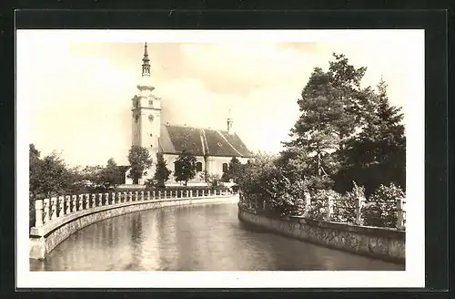 AK Hulín, Blick zur Kirche
