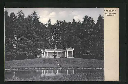 AK Kremsier, Schlossgarten, Colonnade