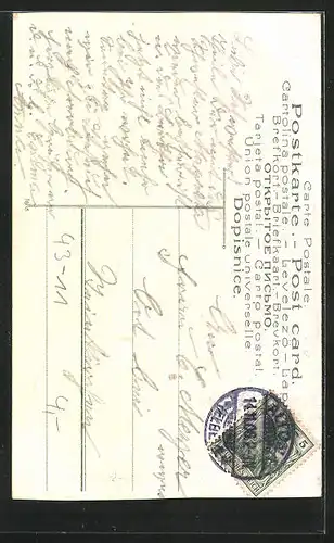 Präge-AK Mutter trauert am Grab des gefallenen Sohnes, Gedicht Der tiefste Schmerz, Tod