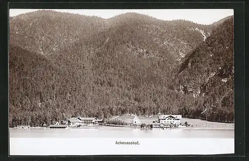 Foto-AK Fritz Gratl: Achenkirch, Hotel Achenseehof am Achensee