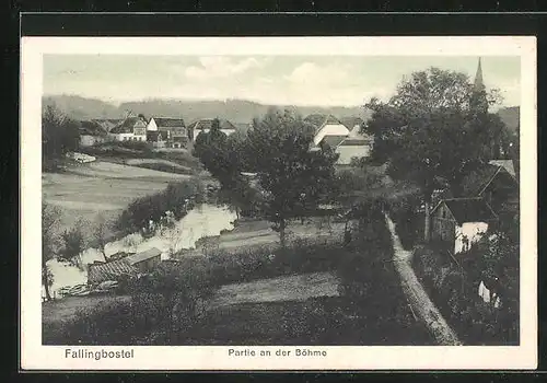 AK Fallingbostel, Partie an der Böhme