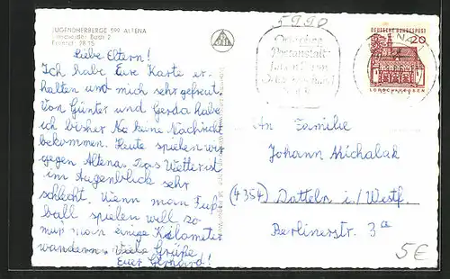 AK Altena, Jugendherberge