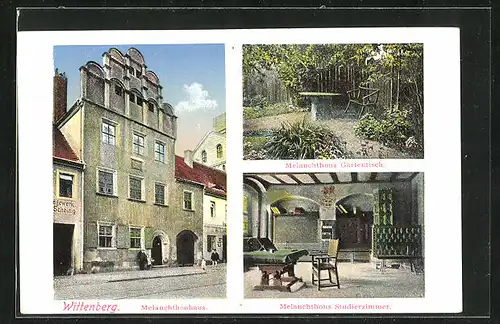 AK Wittenberg, Melanchthonhaus, Gartenzimmer und Studierzimmer