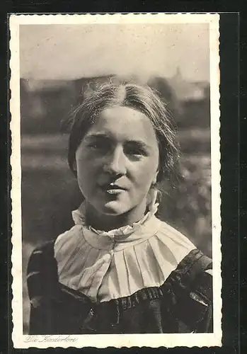 AK Dinkelsbühl, Kinderzeche Dinkelsbühl, Die Kinderlore, Mädchen in Tracht