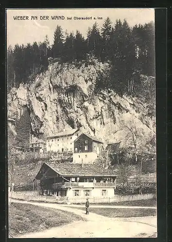 AK Oberaudorf, Gasthaus Weber an der Wand