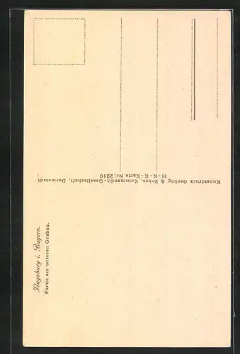 AK Augsburg, Partie am unteren Graben