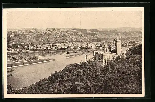 AK Stolzenfels, Schloss Stolzenfels aus der Vogelschau