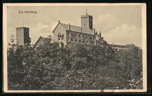 AK Eisenach, Blick zur Wartburg