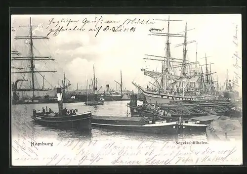 AK Hamburg, Partie im Segelschiffhafen