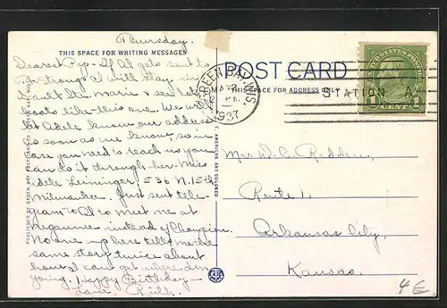 AK Green Bay, Wis., Harbor Scene, Hafen