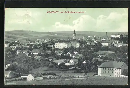 AK Wagstadt, Gesamtansicht vom Grillenberg gesehen