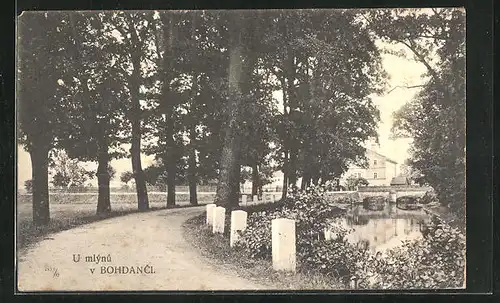 AK Bad Bochdanetsch / Lazne Bohdanec, U mlýnu v Bohdanci