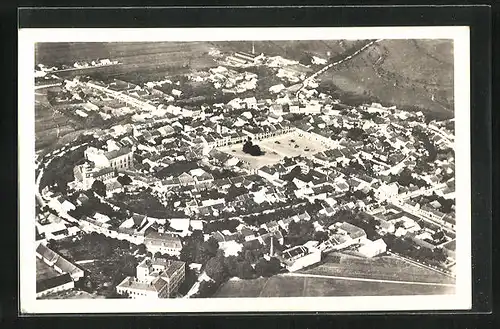 AK Jevicko, Gesamtansicht vom Flugzeug aus gesehen