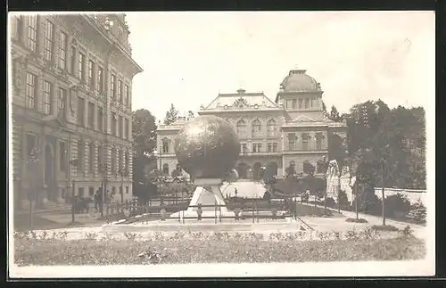 AK Leitomischl / Litomysl, Denkmal von Jan Amos Komenský