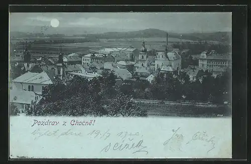 Mondschein-AK Chotzen / Chocen, Celkový pohled