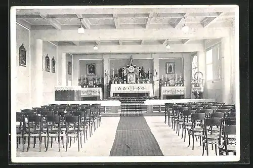 AK Pardubice, Salesianer-Kapelle des hl. Wenzels, Innenansicht