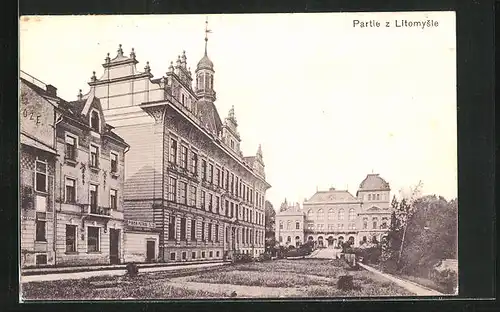 AK Leitomischl / Litomysl, Ortspartie