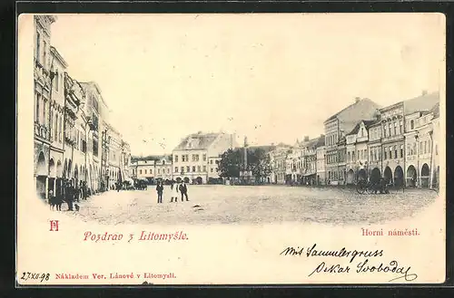 AK Leitomischl / Litomysl, Horní námesti