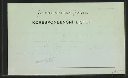 Mondschein-AK Kremsier, Ortspartie