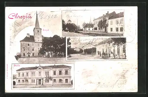 AK Chropin, Zámek, Skola