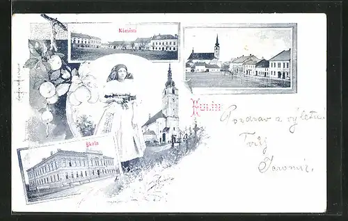 AK Hulín, Námestí, Skola