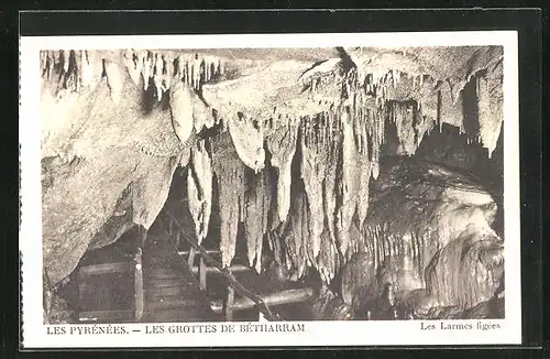 AK Les Pyrenees, Grottes de Betharram, les Larmes figees