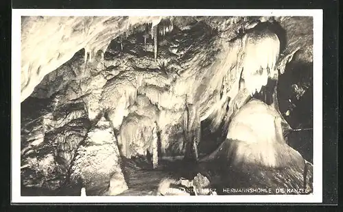 AK Rübeland, Hermannshöhle m. Kanzel