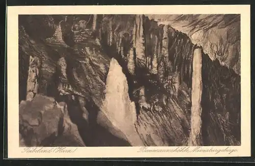 AK Rübeland / Harz, Baumannshöhle, Miniaturgebirge