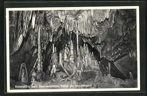 AK Rübeland / Harz, Baumannshöhle, Palme mit Glockenspiel
