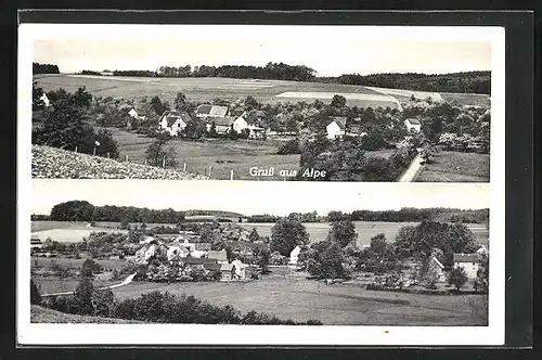 AK Alpe, Panorama aus verschiedenen Perspektiven