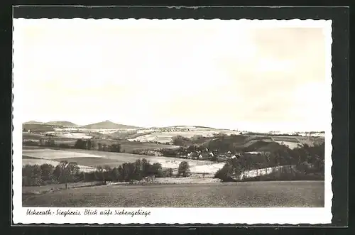 AK Uckerath / Siegkreis, Panorama mit Siebengebirge